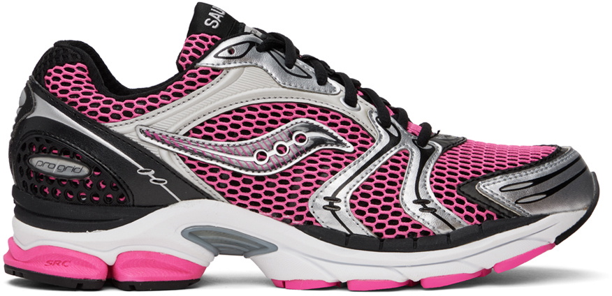 Saucony Pink & Silver ProGrid Triumph 4 Sneakers Saucony