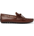 Tod's - City Full-Grain Leather Driving Shoes - Brown