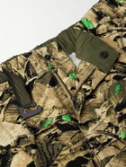 Nike - ACG Smith Summit Straight-Leg Convertible Camouflage-Print Belted Canvas Cargo Trousers - Green