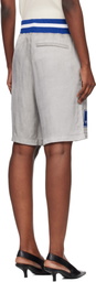 Off-White Gray Dyed Vi Sat 00 Loose Shorts