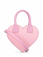 MACH & MACH - Small Audrey Heart Satin Top Handle Bag