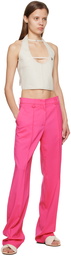 Jacquemus Pink Le Papier 'Le Pantalon Camargue' Trousers