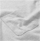 Aloye - Shell-Panelled Cotton-Jersey T-Shirt - Gray