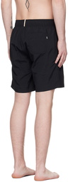 BOSS Black Embroidered Swim Shorts