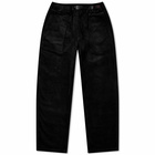 Gramicci Men's Corduroy Loose Tapered Ridge Pant in Black