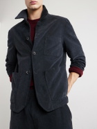 Barena - Stretch-Cotton Moleskin Overshirt - Blue