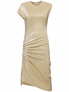 RABANNE Stretch Lurex Jersey Midi Dress