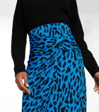 Diane von Furstenberg - Garcel leopard-print midi skirt
