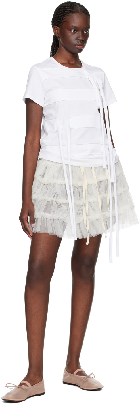Renaissance Renaissance White Grenade Miniskirt
