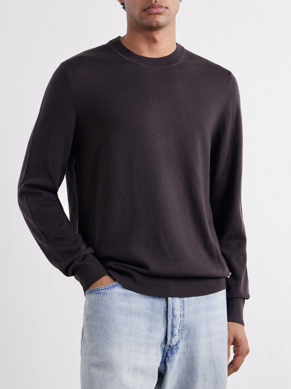 NN07 - Ted 6605 Wool Sweater - Brown