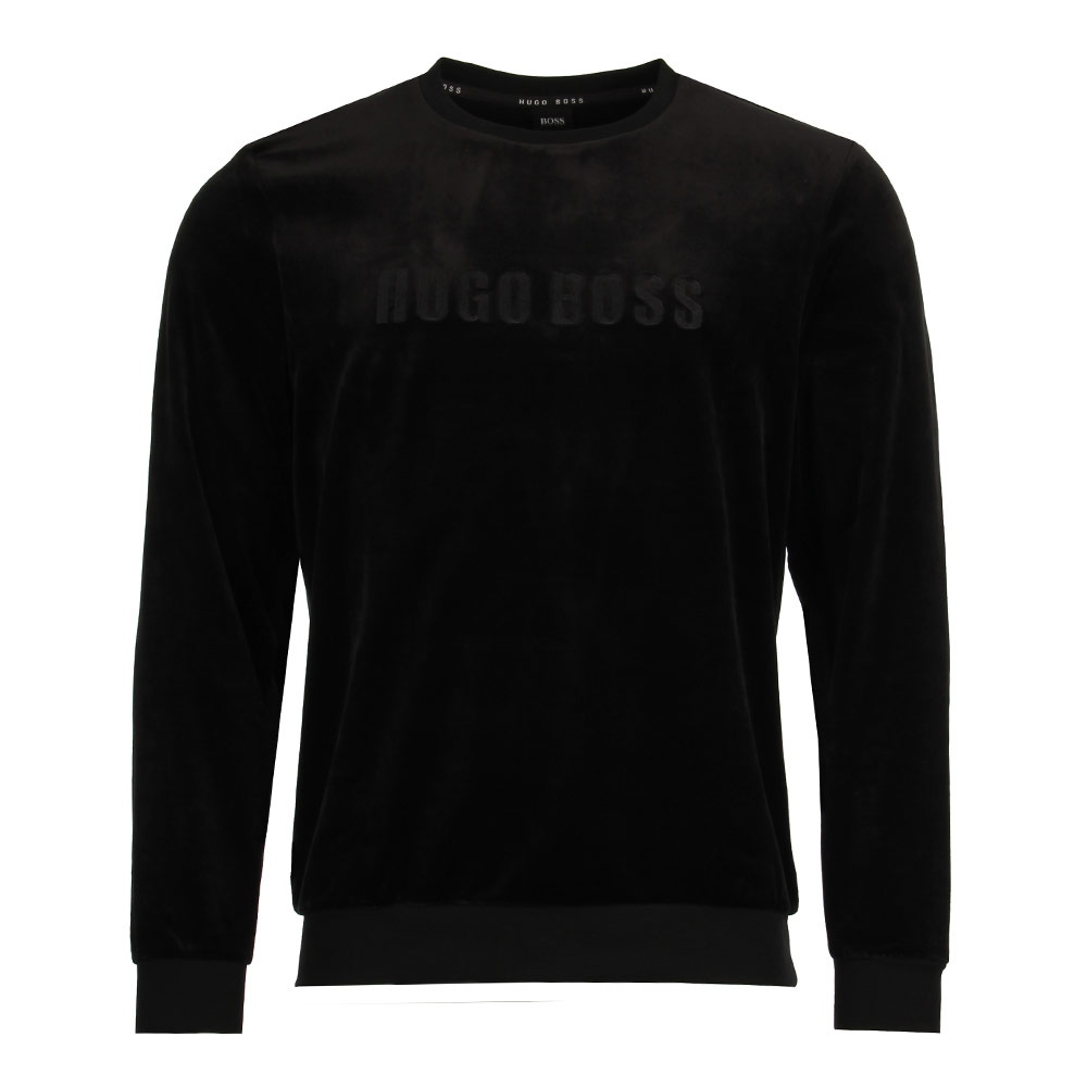 Velour Sweatshirt - Black