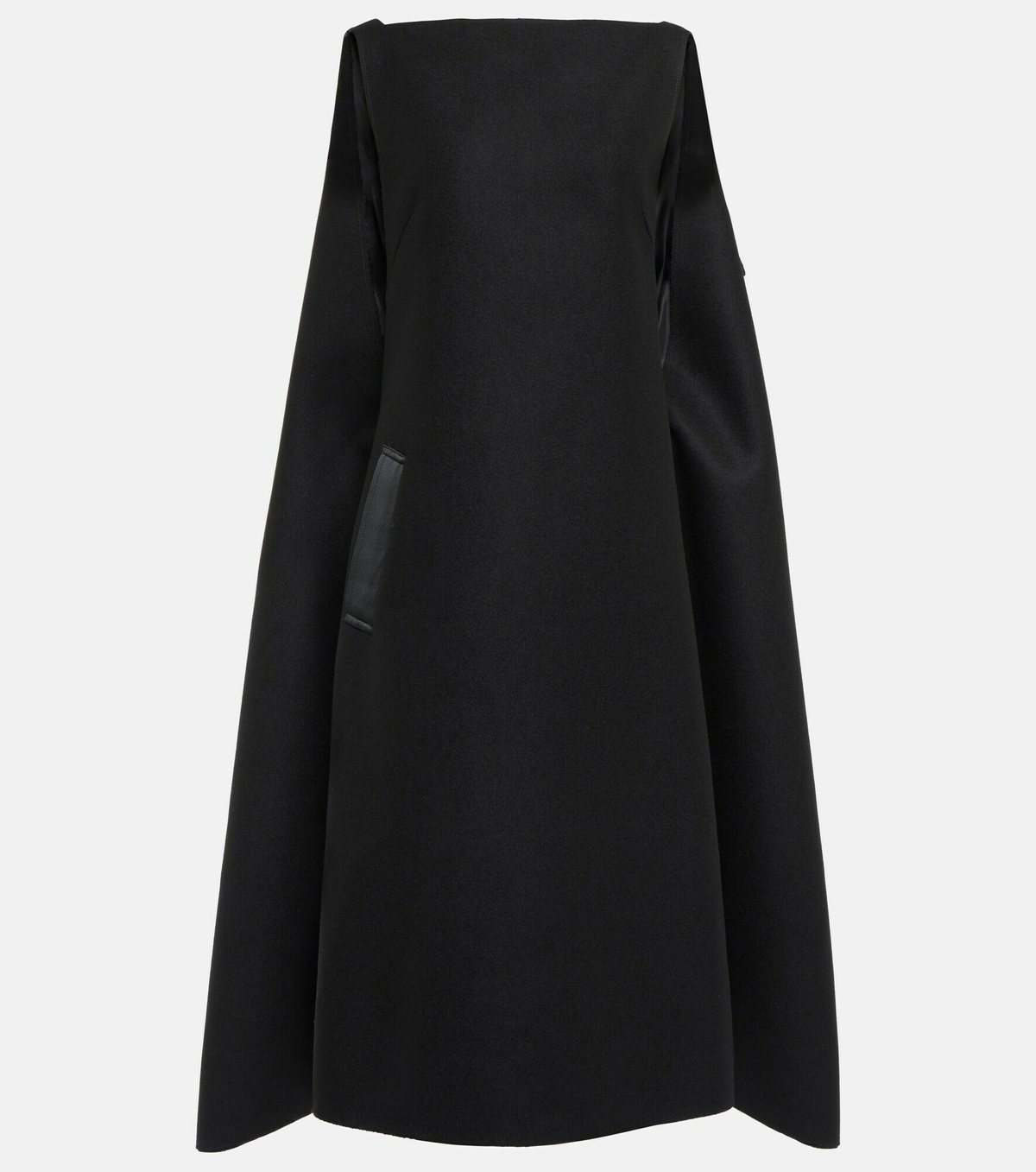 Maison Margiela - Wool cape dress