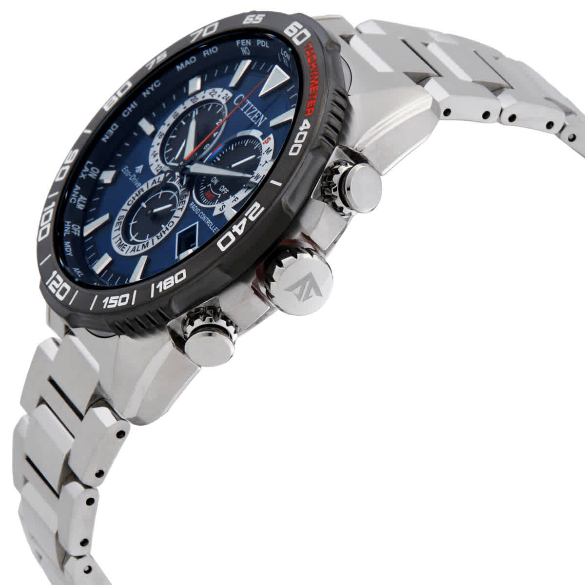 Citizen Promaster Land Chronograph Blue Dial Mens Watch CB5034-58L