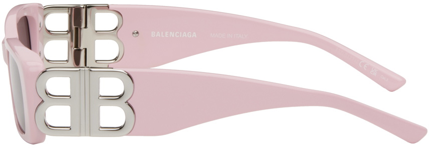 Balenciaga Bubblegum Pink Dynasty 51MM Rectangular Sunglasses Balenciaga Pink Dynasty Rectangle Sunglasses Balenciaga main image 2