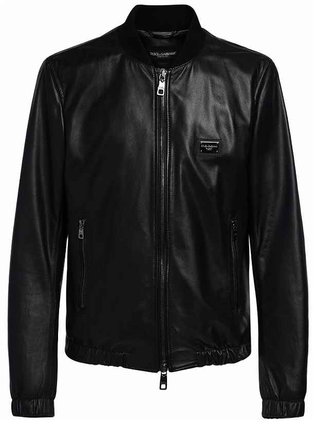 Photo: DOLCE & GABBANA - Essential Leather Jacket