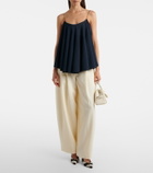 Jacquemus Voile open-back jersey top
