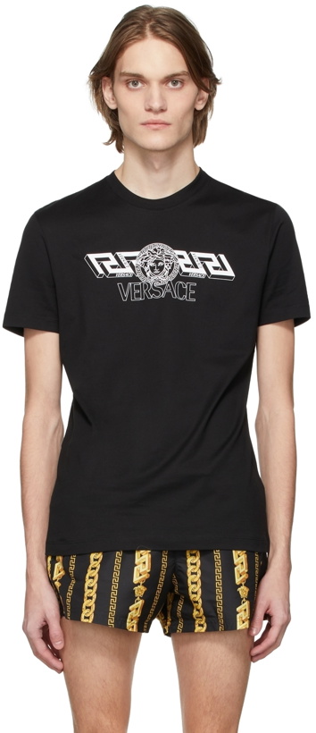 Photo: Versace Black La Greca T-Shirt