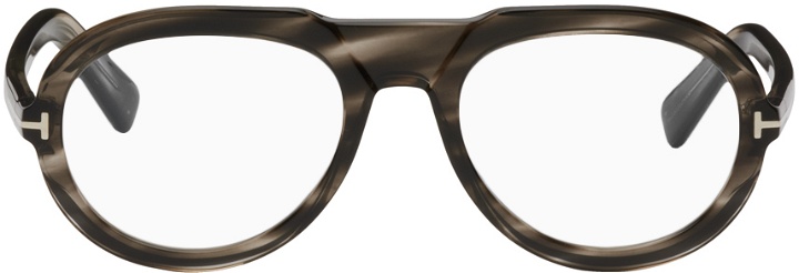 Photo: TOM FORD Tortoiseshell Pilot Glasses