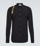 Alexander McQueen - Embellished cotton-blend shirt