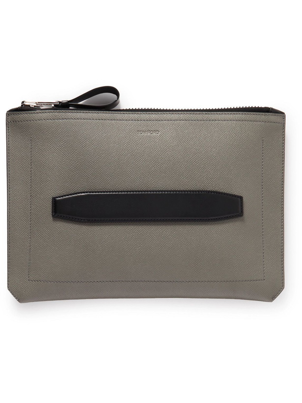 Photo: TOM FORD - Buckley Pebble-Grain Leather Document Holder