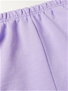 Liberal Youth Ministry - Tapered Bleached Cotton-Jersey Sweatpants - Purple
