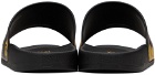 Versace Jeans Couture Black Barocco Slides