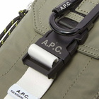 A.P.C. Men's A.P.C Treck Cross Body Pouch in Khaki