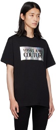 Versace Jeans Couture Black Printed T-Shirt