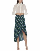Mc2 Saint Barth Womens Midi skirt in Blue