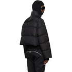 Rick Owens Moncler + Rick Owens Black Cropped Cyclopic Down Jacket