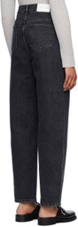 AMOMENTO Black Tapered Jeans