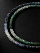 JIA JIA - Arizona Ombre Set of Two 14-Karat Gold, Emerald and Sapphire Bracelets