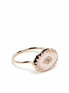 Pascale Monvoisin 9K Yellow Gold Souad Quartz And Diamond Ring