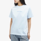 Daily Paper Women's Diverse Logo Womens Short Sleeve T-Shirt in Halogen Blue