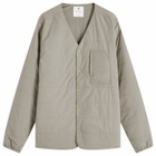 Snow Peak Men's Flexible Insulated Cardigan in Khaki