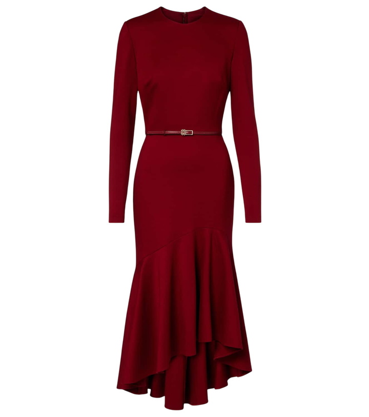 Photo: Elie Saab Belted tiered midi dress