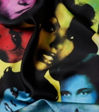 Versace Printed silk twill scarf