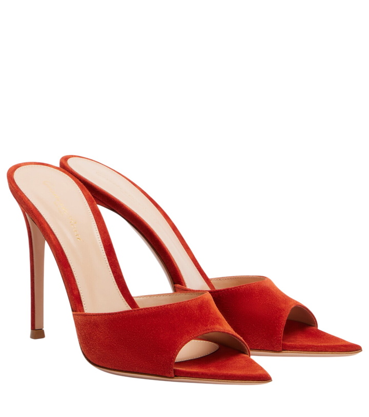 Photo: Gianvito Rossi Elle suede mules