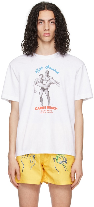 Photo: Carne Bollente White Save Me Tom T-Shirt