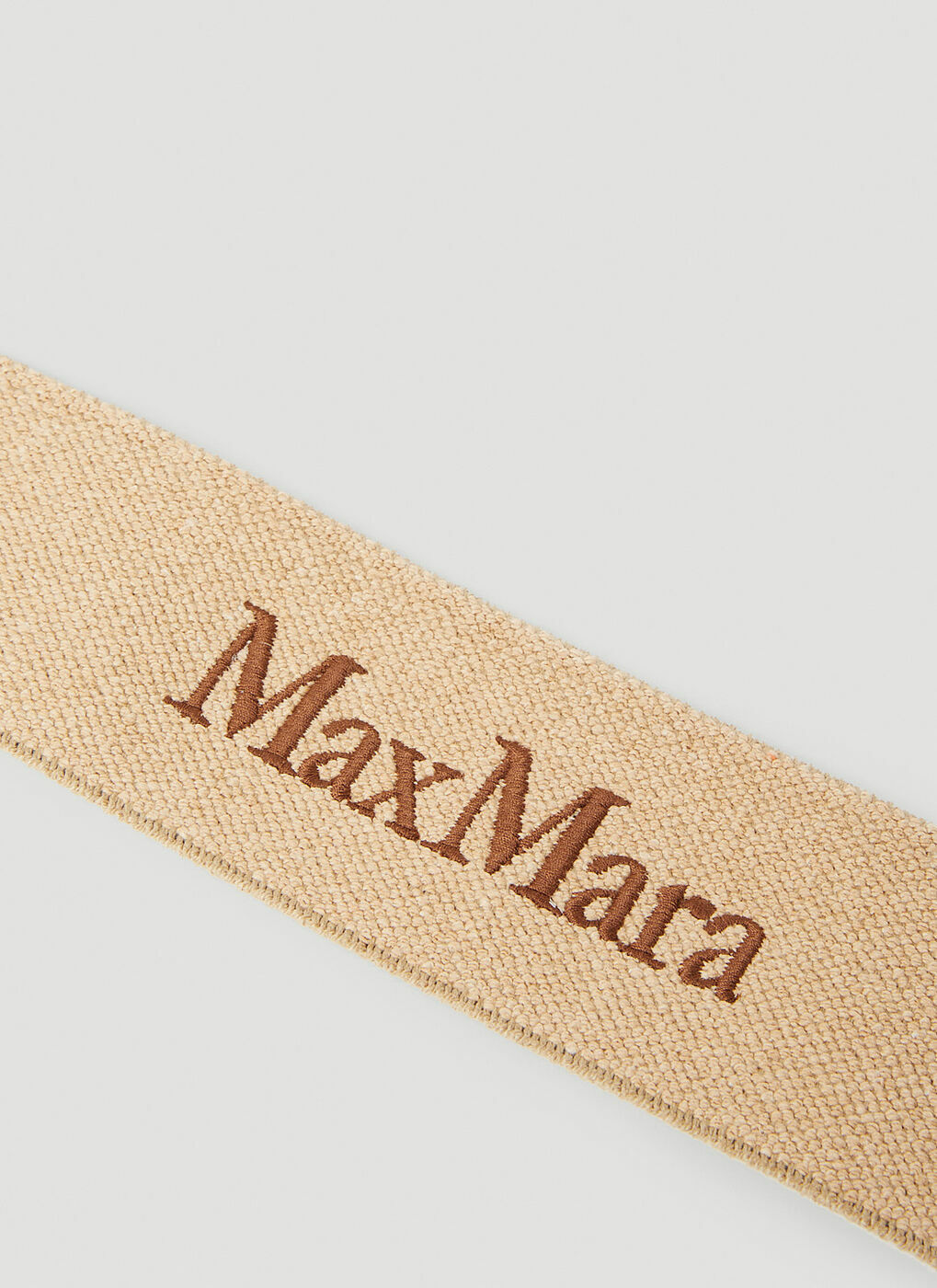 Max Mara - Woven Belt in Brown Max Mara