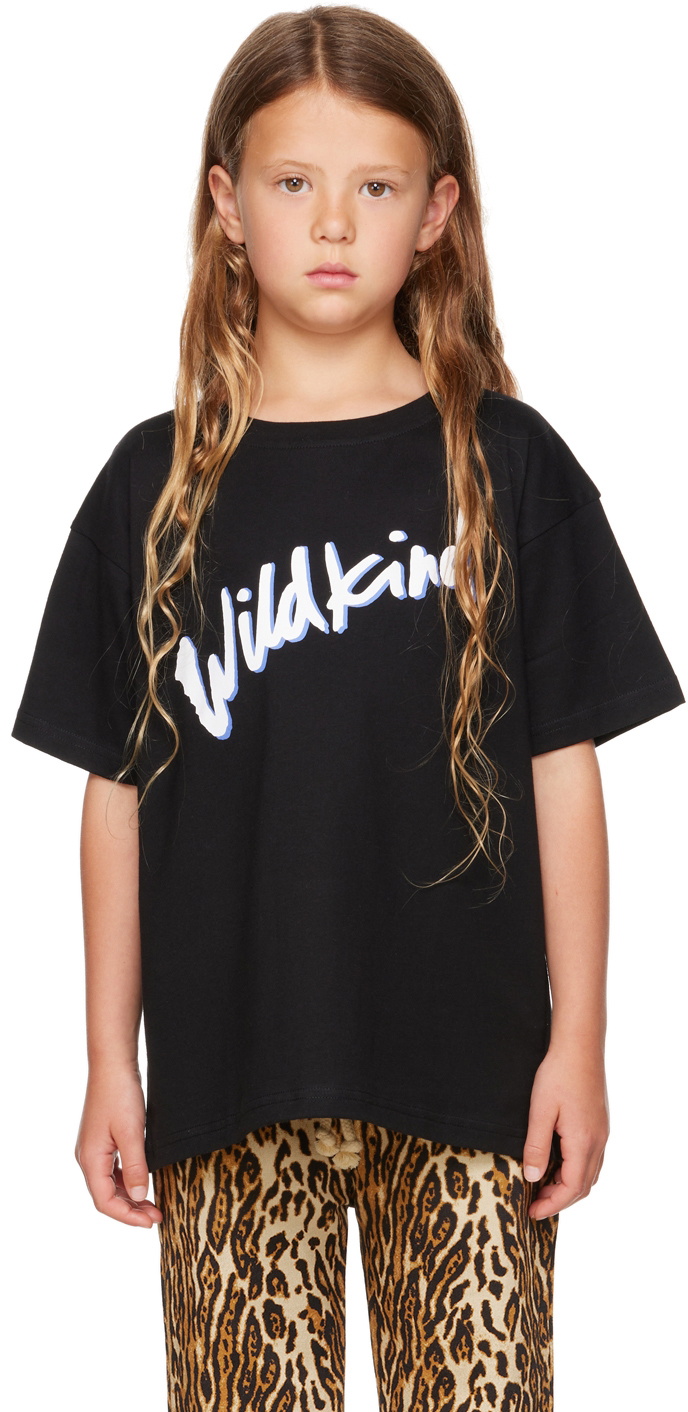 Wildkind Kids Black Oversized T Shirt