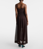 Xu Zhi Sequined chiffon maxi dress