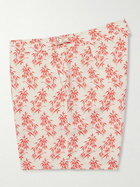 Orlebar Brown - Bulldog Slim-Fit Mid-Length Printed Swim Shorts - Red