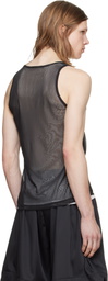 GmbH Black Mesh Tank Top