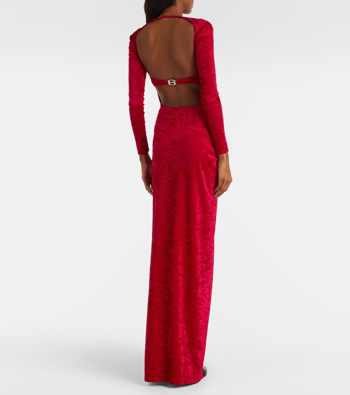 Balenciaga Velvet corset gown