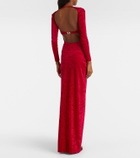 Balenciaga Velvet corset gown