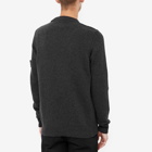 Stone Island Men's Lambswool Crew Neck Knit in Charcoal