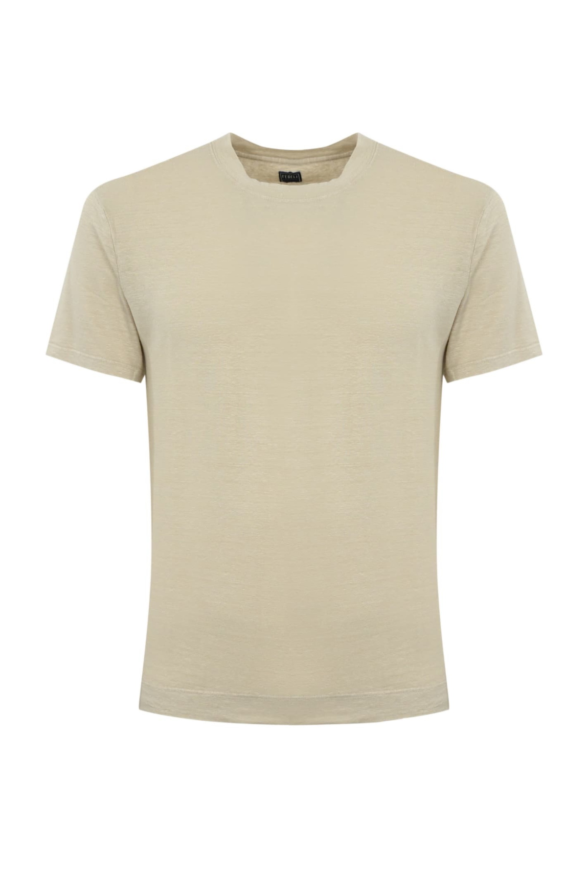 Tシャツ・カットソー Fedeli Stretch linen short-sleeved T-shirt (8UED0151 58) Fedeli Stretch Linen Short-sleeved T-shirt Fedeli