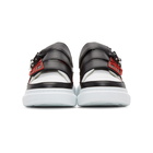 Alexander McQueen White and Black Multi Flap Tab Oversized Sneakers