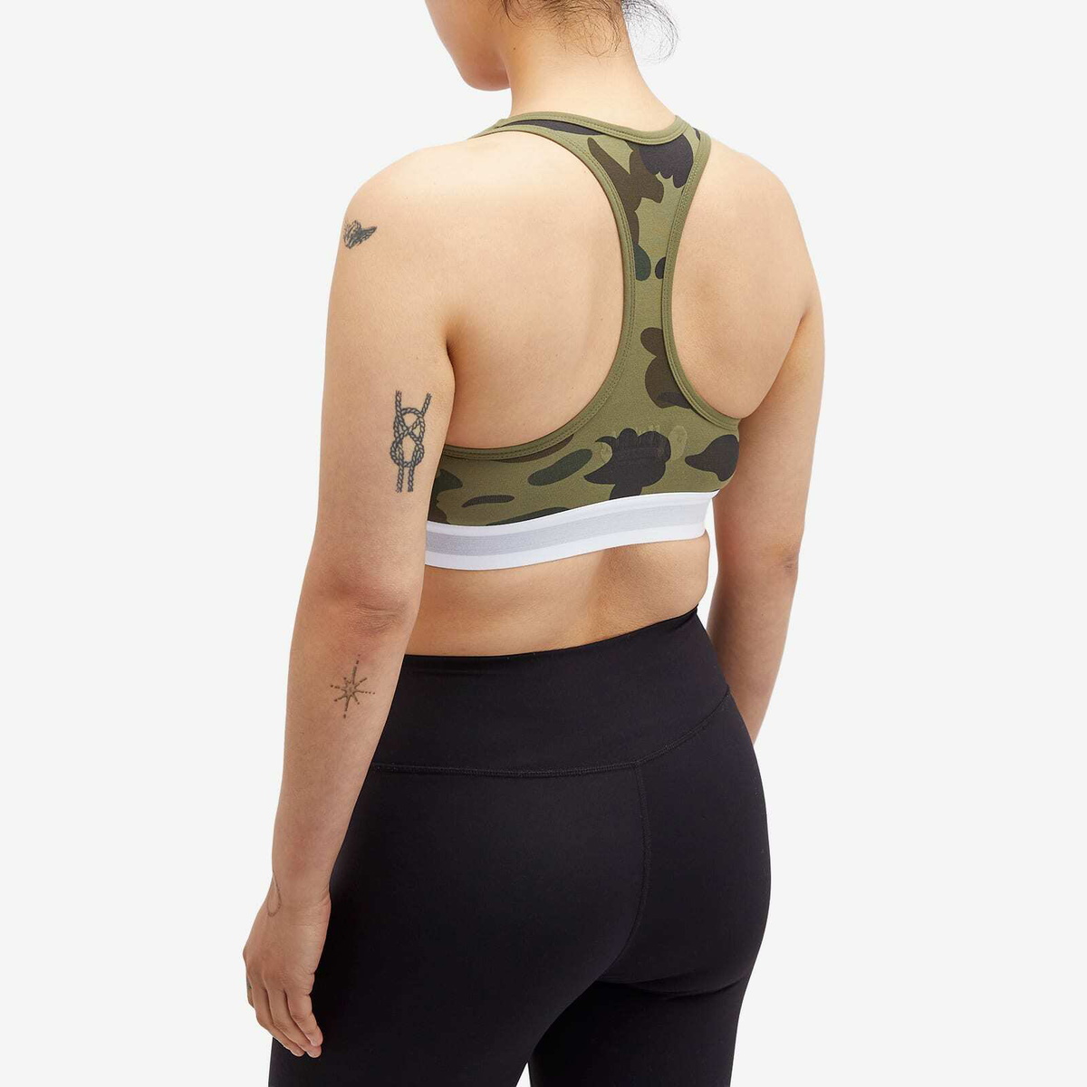 A Bathing Ape Women's 1st Camo Sport Bra in Green